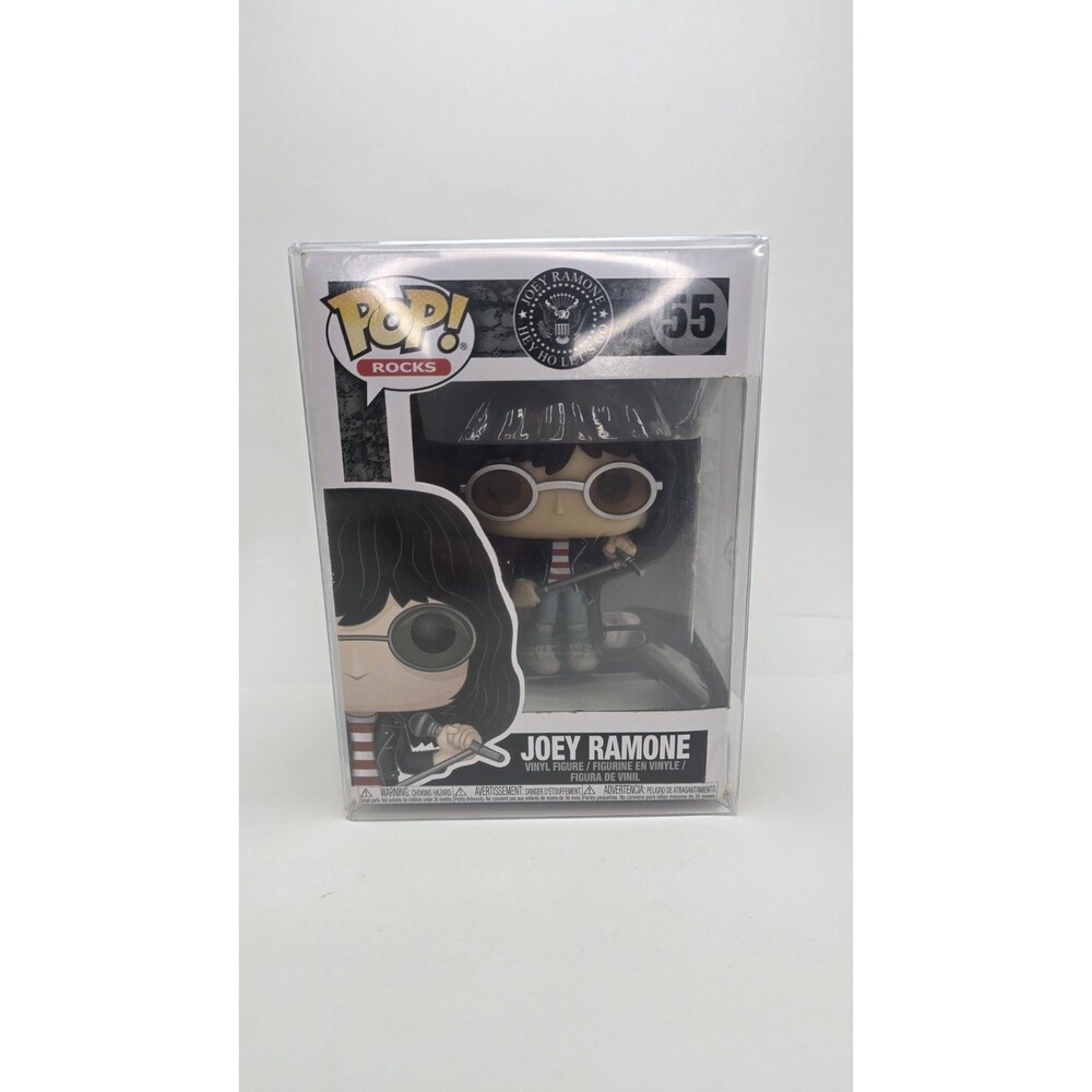 Funko Pop! Rocks #55 Joey Ramone W/ protector , read description